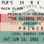 Ticket Concert 16 juin 2001 Ticket Concert 16 juin 2001